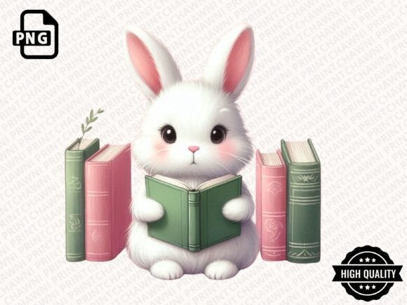 Download Cute Animal Reading Book Clipart PNG - Clipart png Collection
