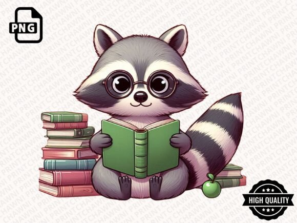 Download Cute Animal Reading Book Clipart PNG - Clipart png Collection