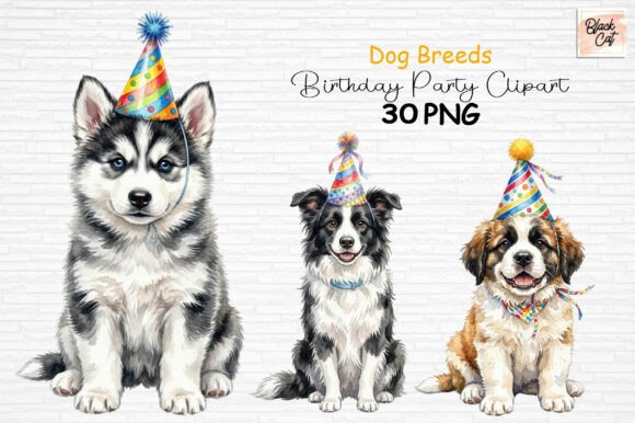 Download Dog Breeds Birthday Party Clipart PNG - Clipart png Collection