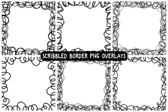 Download Hand Drawn Scribble Border PNG Set - Premium Resources