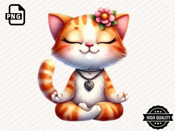 Download Funny Cat Doing Yoga Clipart PNG - Clipart png Collection