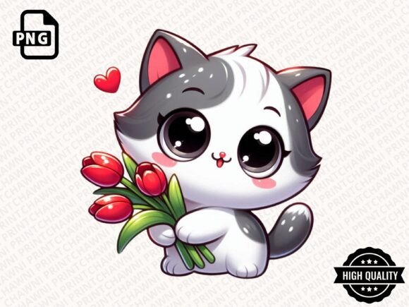 Download Cute Animal with Flowers Clipart PNG - Clipart png Collection