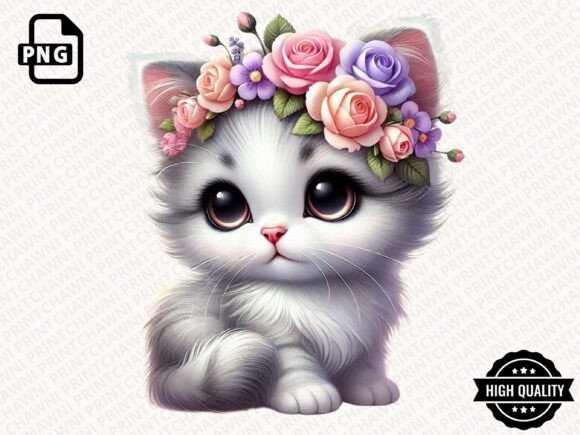 Download Watercolor Cute Kitten Clipart PNG - Clipart png Collection