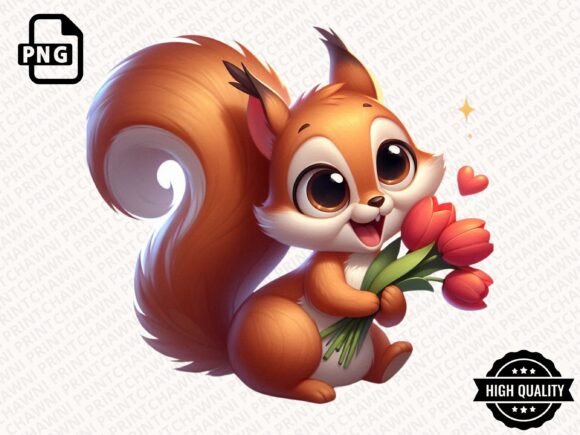 Download Cute Animal with Flowers Clipart PNG - Clipart png Collection
