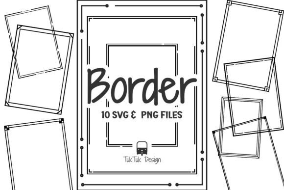 Download Rectangle Frame Border Set SVG PNG - Premium Resources