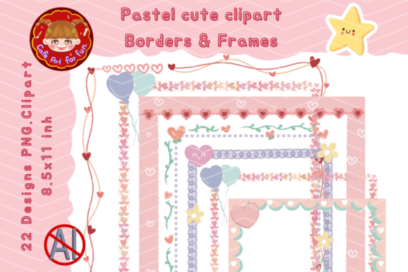 Download Border&amp;Frames,Pastel Cute Clipart PNG - Clipart png Collection