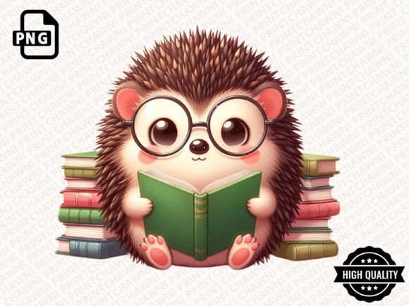 Download Cute Animal Reading Book Clipart PNG - Clipart png Collection