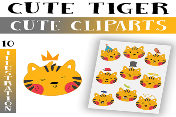 Download Cute Tiger Clipart Png / Commercial Use - Clipart png Collection