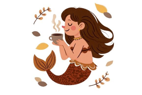 Download Retro Cartoon Mermaid Clipart PNG - Clipart png Collection