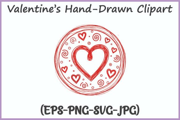 Download Circular Love Doodle Frame Clipart PNG - Clipart png Collection