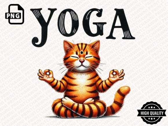 Download Funny Cat Doing Yoga Clipart PNG - Clipart png Collection