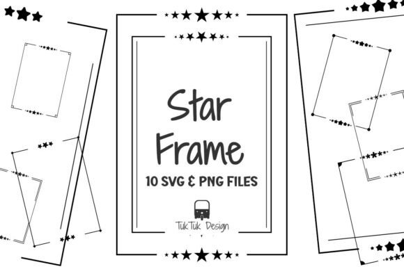 Download Star Rectangle Frame Border Set Svg Png - Premium Resources