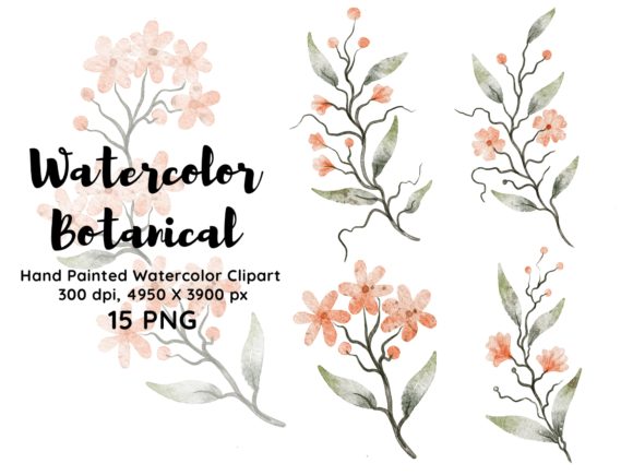 Download Watercolor Botanical Clipart PNG - Clipart png Collection
