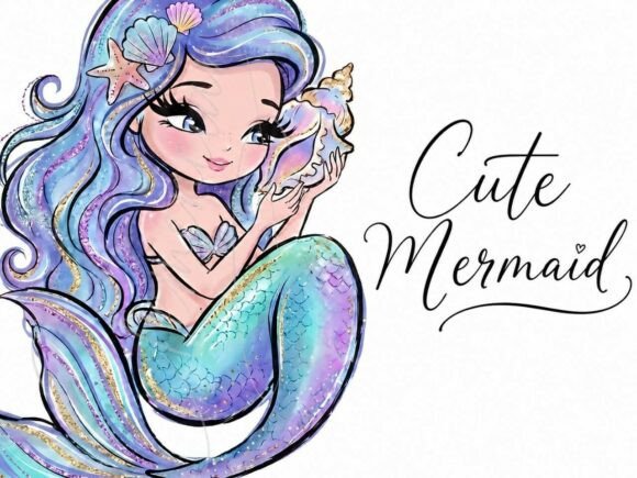 Download Pastel Mermaid Clipart PNG Fantasy - Clipart png Collection