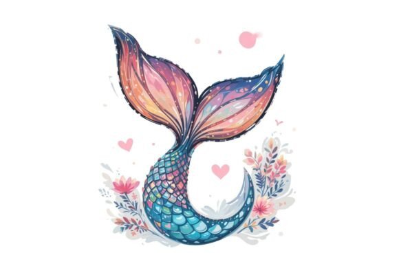Download Retro Cartoon Mermaid Clipart PNG - Clipart png Collection