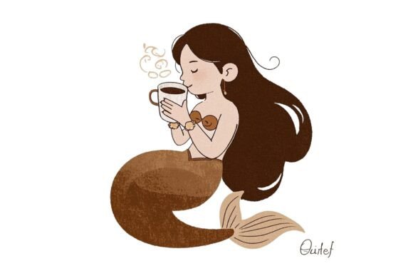 Download Retro Cartoon Mermaid Clipart PNG - Clipart png Collection
