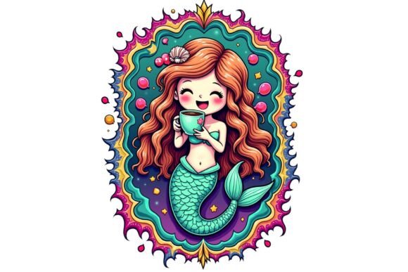 Download Retro Cartoon Mermaid Clipart PNG - Clipart png Collection