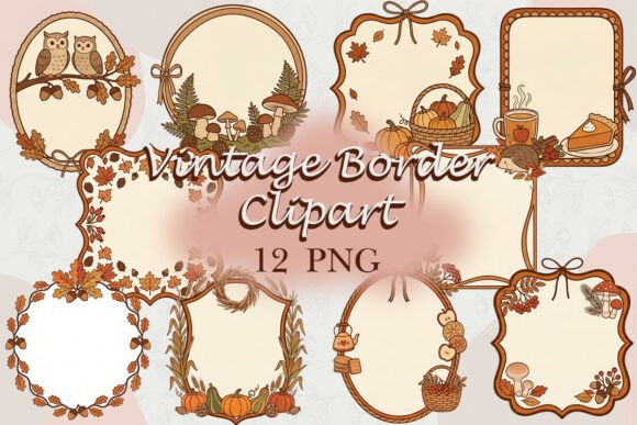 Download Vintage Border Clipart PNG - Clipart png Collection