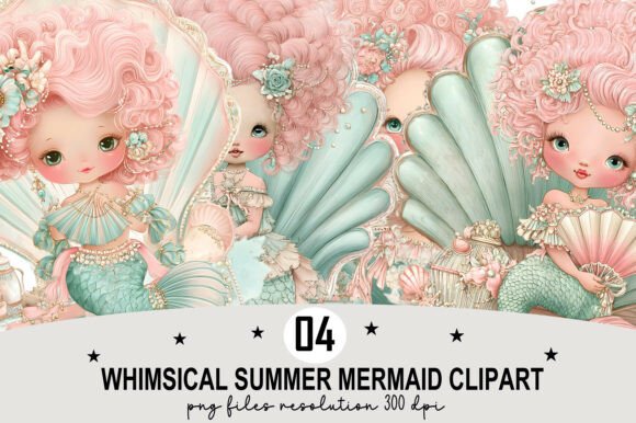 Download Whimsical Mermaid Clipart PNG - Clipart png Collection