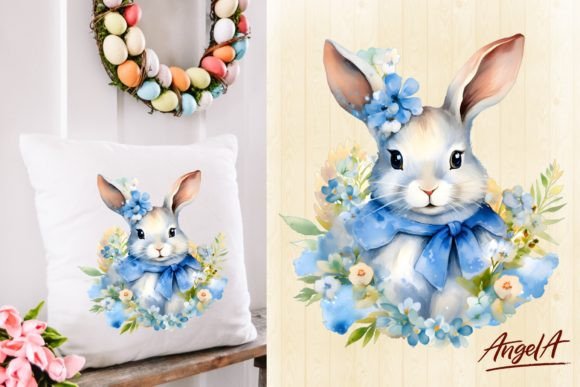 Download Floral Cute Bunny Face Clipart Png - Clipart png Collection