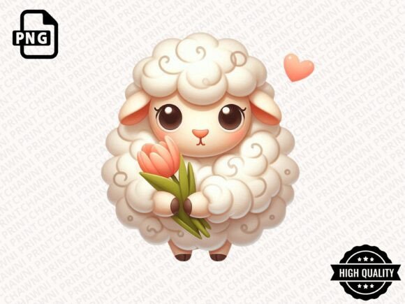 Download Cute Animal with Flowers Clipart PNG - Clipart png Collection